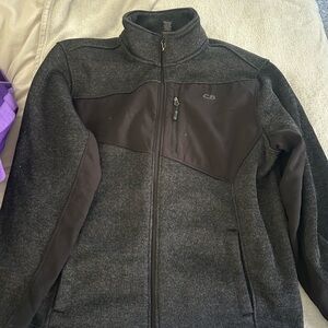 Men's Black and Gray Jacket